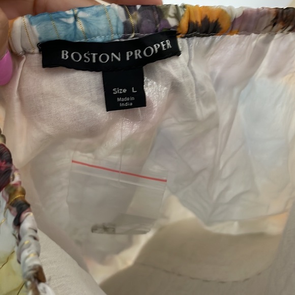 Boston proper new off the shoulder floral top large - Picture 5 of 7